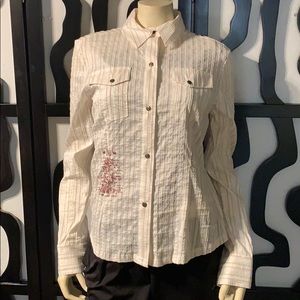 American exchange Button Blouse